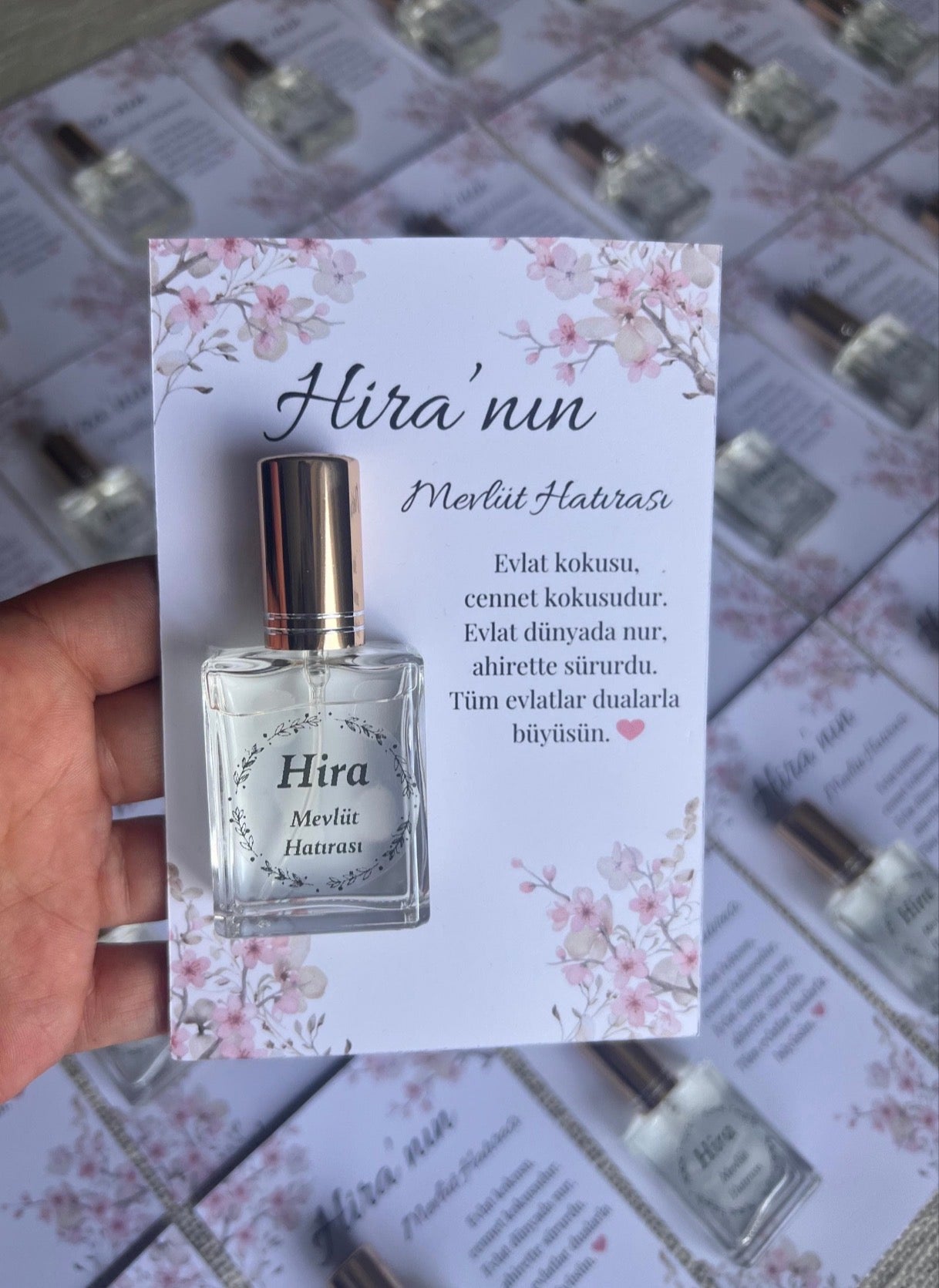 Gastgeschenk für Mevlüt, Taufe & Feiern- Personalisiert mit Kolonya