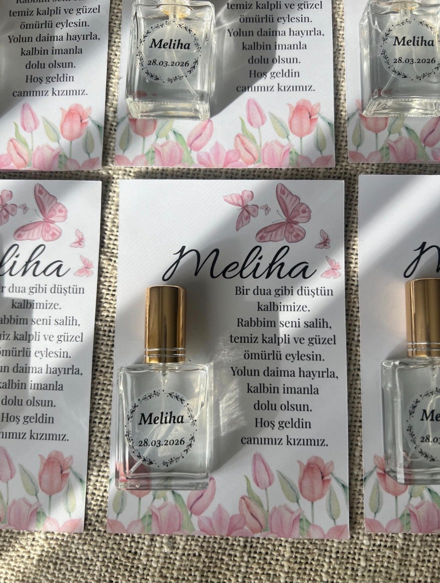 Gastgeschenk für Mevlüt, Taufe & Feiern- Personalisiert mit Kolonya