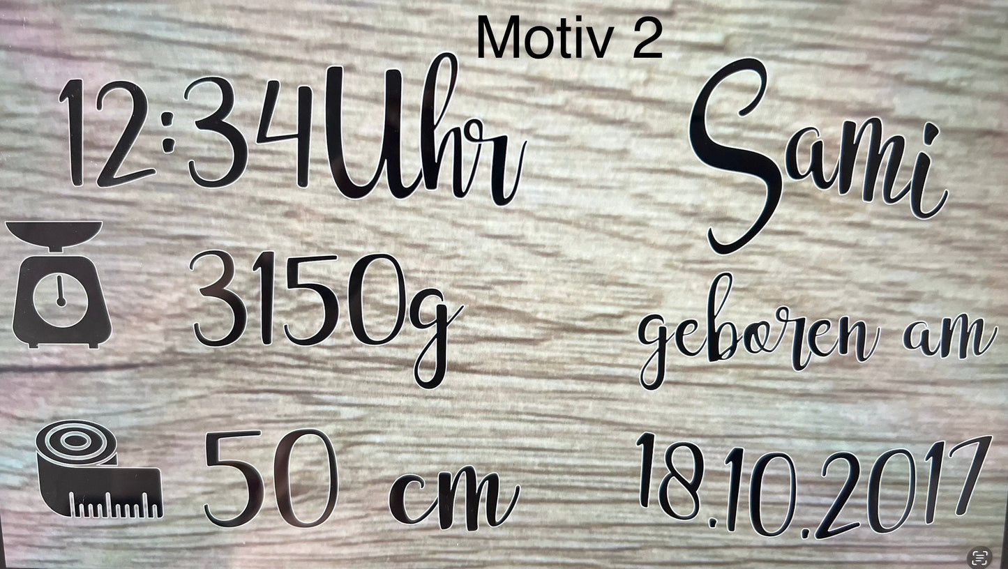 Personalisierter Elefant mit Geburtsdaten  Baby Geschenk Geburt Taufe | Erinnerungsstück mit Name & Daten | Kuscheltier Geschenkidee“