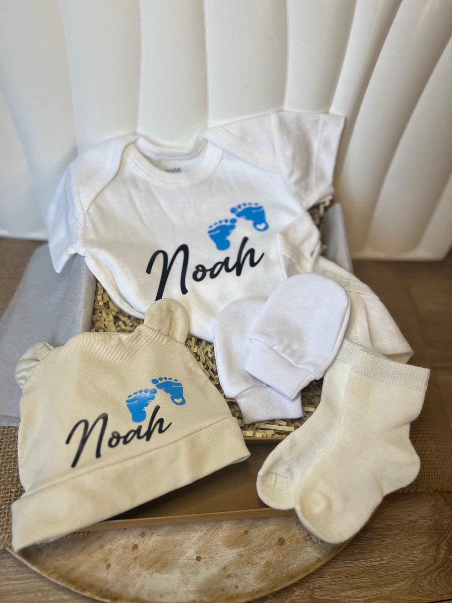Baby Geschenkbox, zur Geburt, Neugeborene, personalisierte Geschenkidee