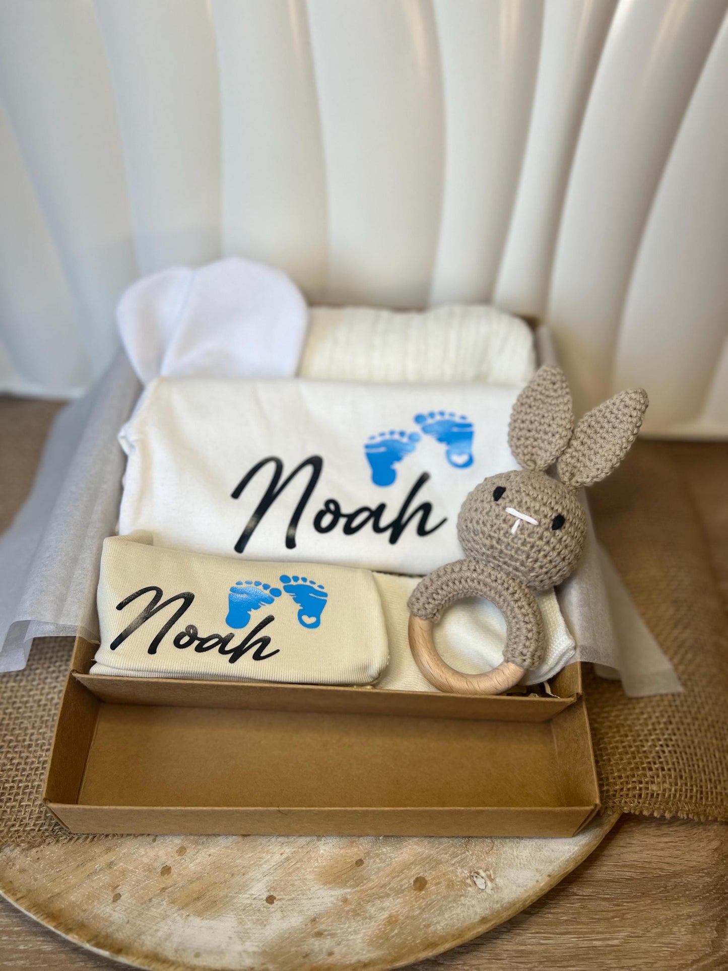 Baby Geschenkbox, zur Geburt, Neugeborene, personalisierte Geschenkidee