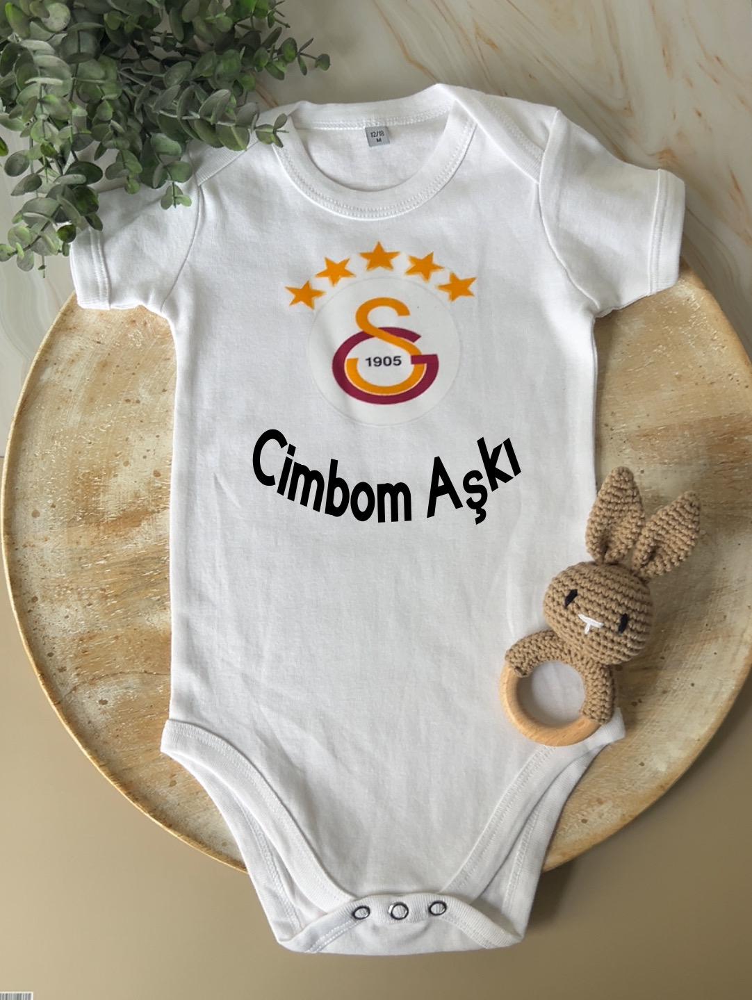 Galatasaray Babybody/ personalisiert/ cimbom / Cimbom aşkı/ Fußball