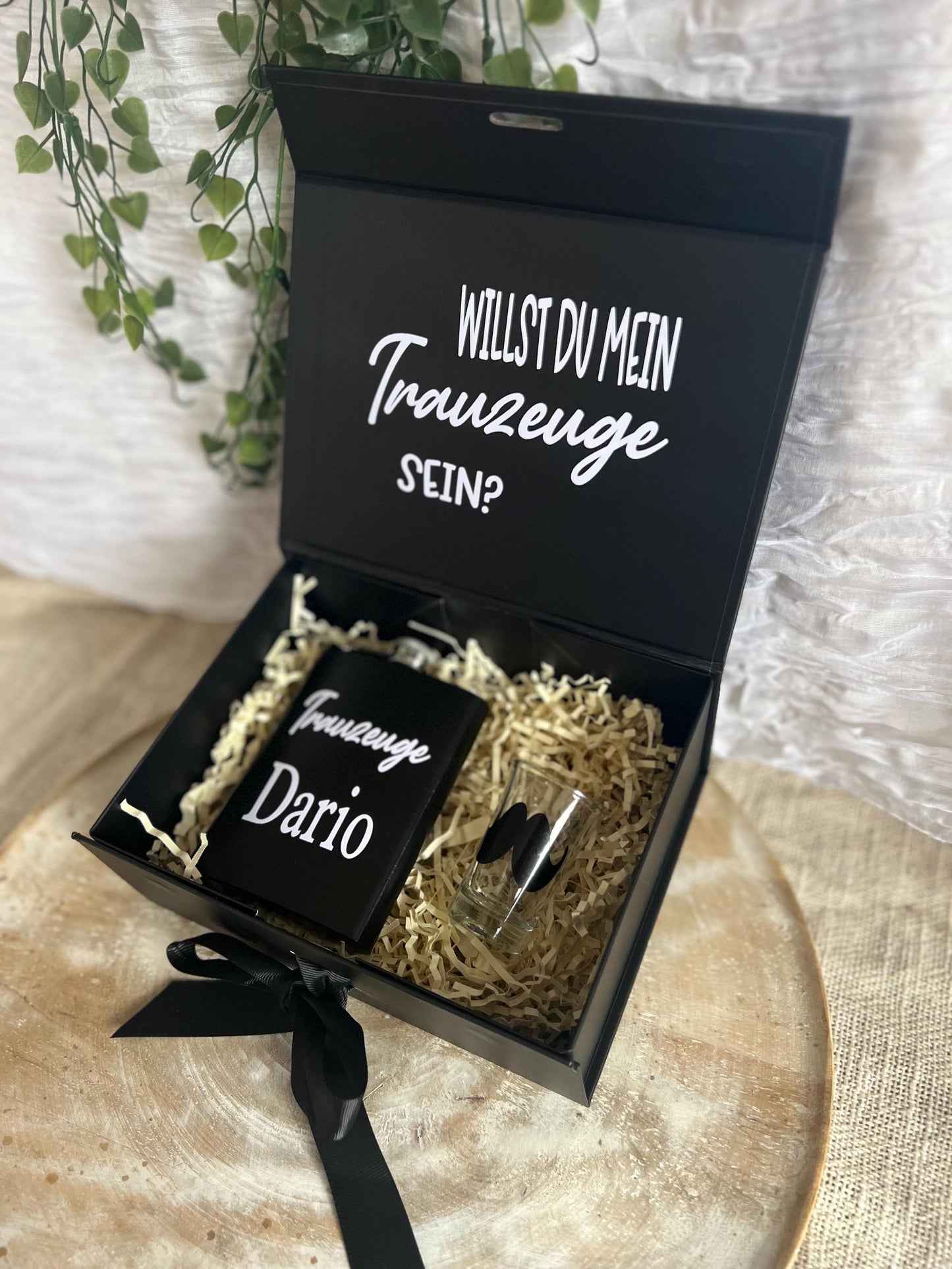 Trauzeuge Geschenk Box personalisiert  Geschenkidee Trauzeuge, Trauzeuge fragen, Willst du meine Trauzeuge sein, Trauzeugen Set
