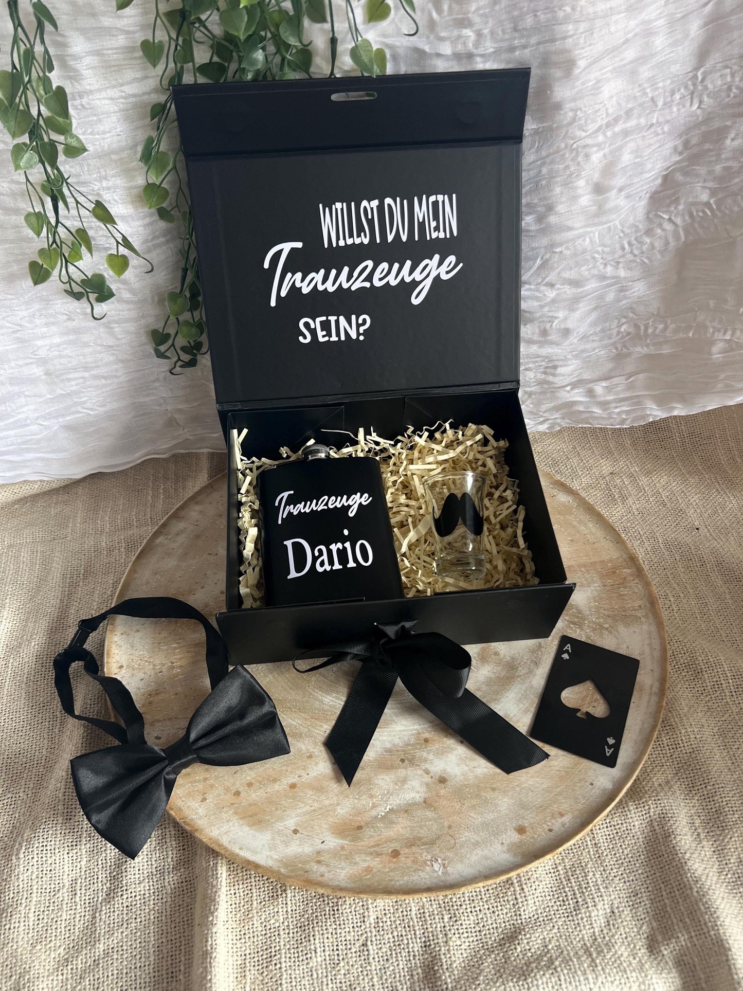 Trauzeuge Geschenk Box personalisiert  Geschenkidee Trauzeuge, Trauzeuge fragen, Willst du meine Trauzeuge sein, Trauzeugen Set