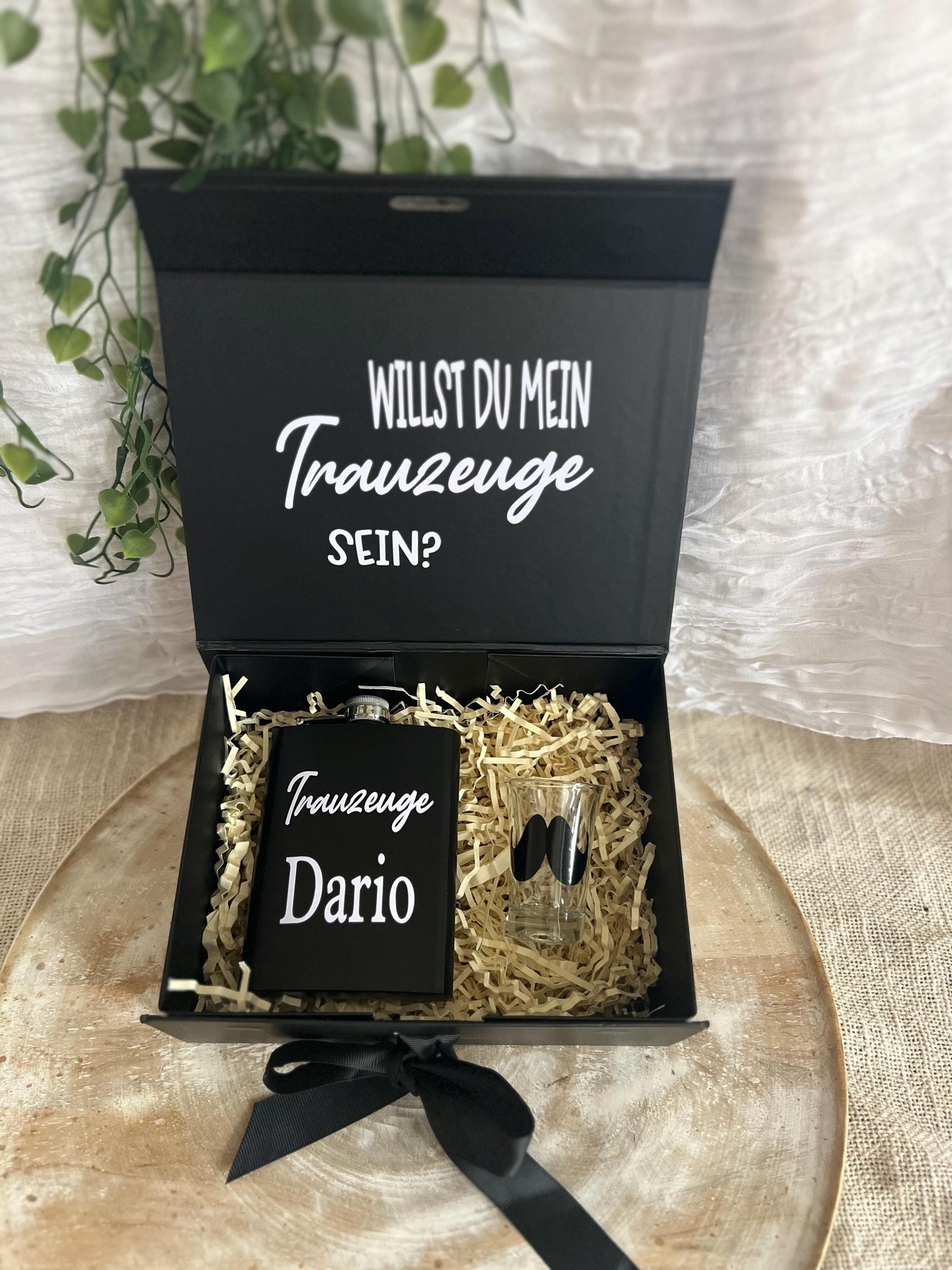 Trauzeuge Geschenk Box personalisiert  Geschenkidee Trauzeuge, Trauzeuge fragen, Willst du meine Trauzeuge sein, Trauzeugen Set