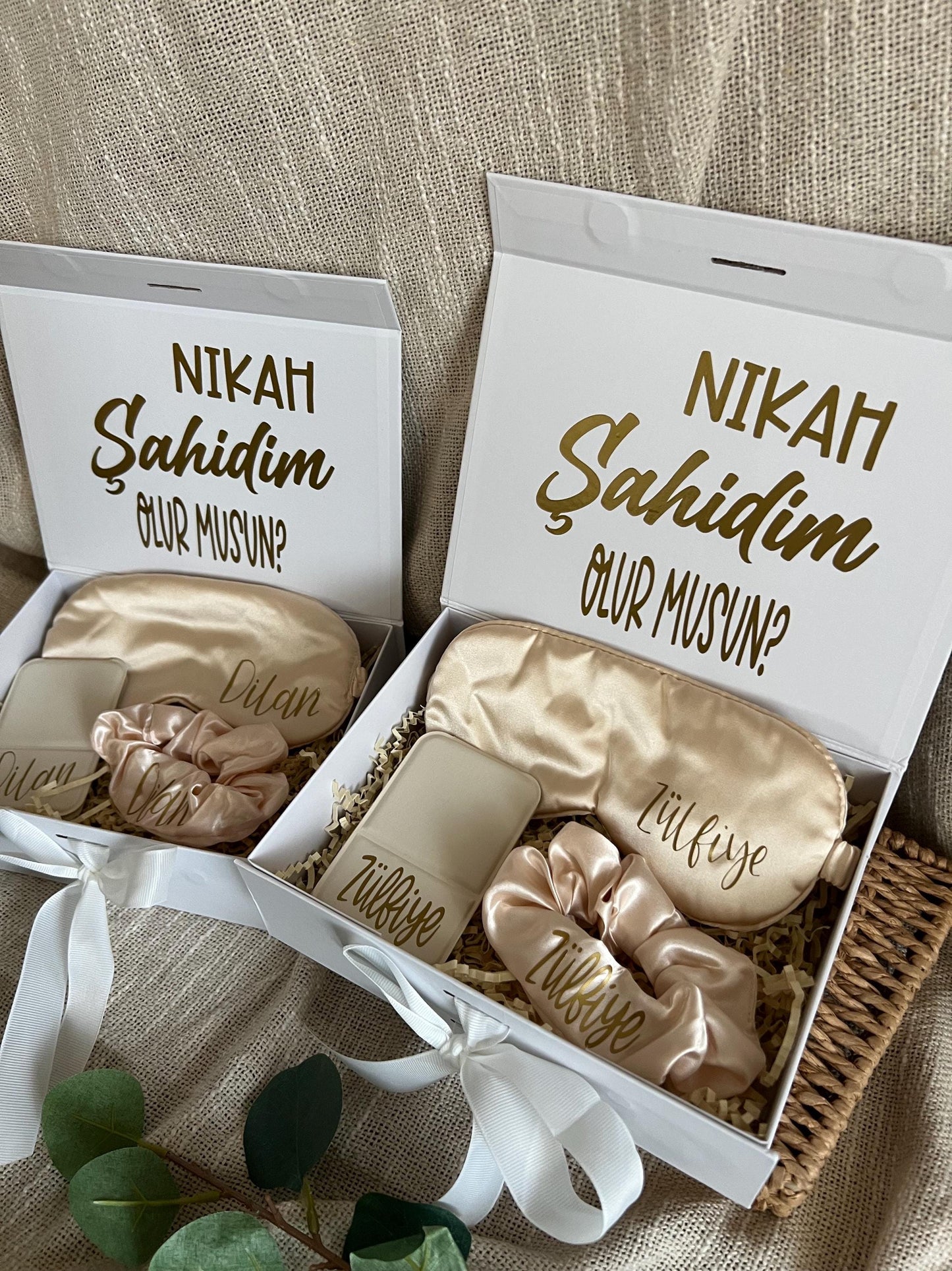Trauzeugin Geschenk Box personalisiert  Geschenkidee Hochzeit, Trauzeugin fragen, Willst du meine Trauzeugin sein, Trauzeuginnen-Set