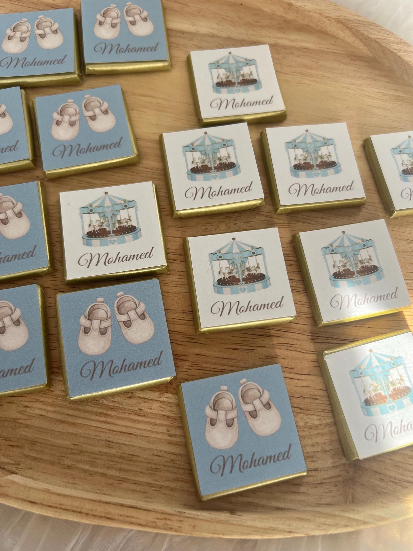 Personalisierte Schokobox zur Geburt Junge | Baby Geschenk | Willkommensgeschenk mit Name | Baby Schokolade, Schokotaler, Geschenk