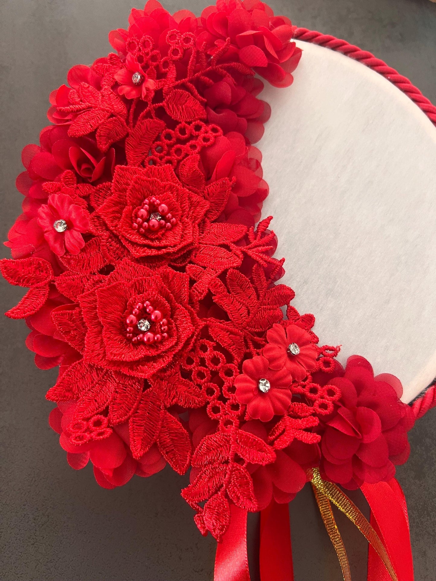 Personalisiertes Henna Tamburin, Brauttrommel, Isimli Kına Tefi, Henna Night, Henna Favor